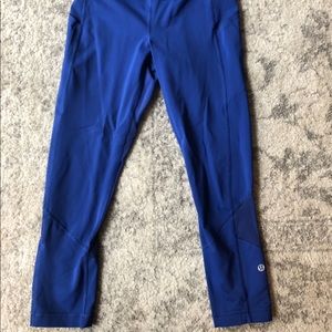 Lululemon blue leggings 29” in length
